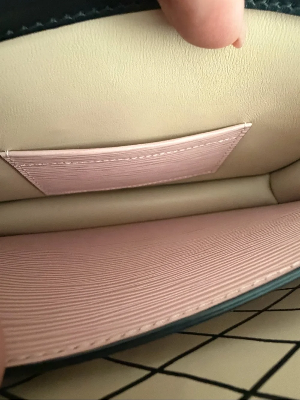 Authentic Louis Vuitton M53191 Petite Malle Clutch/Crossbody Black and Rose Pink